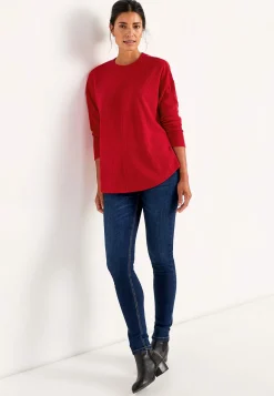 Superblød trøje med dekorativ midtersøm Beata