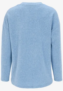 Superblød trøje med dekorativ midtersøm Beata