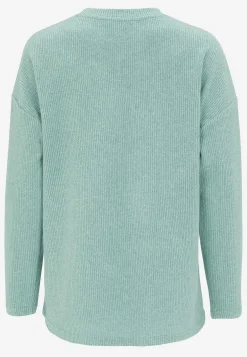 Superblød trøje med dekorativ midtersøm Beata