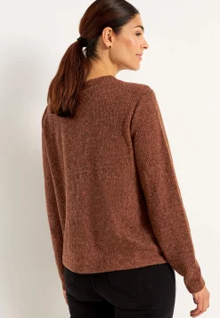 Superblød trøje med knapper