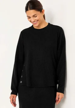 Superblød trøje med knapper