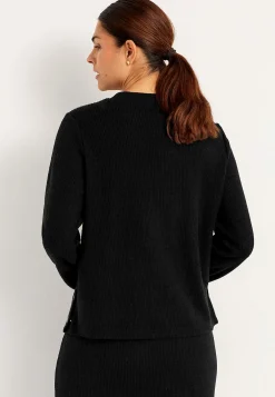 Superblød trøje med knapper