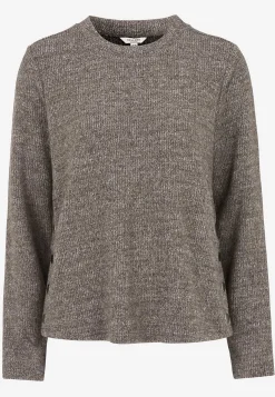 Superblød trøje med knapper