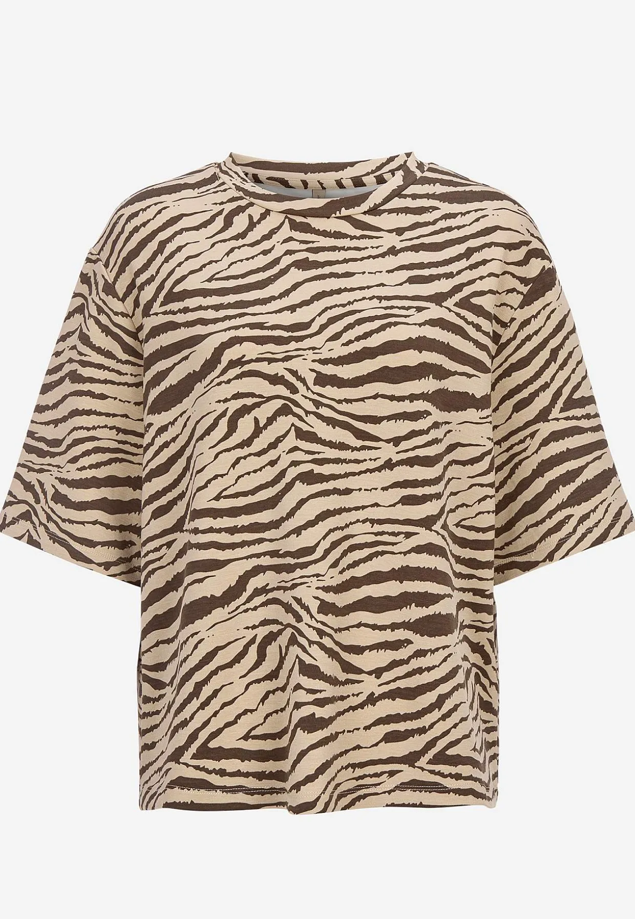 Superblød t-shirt med zebramønster | Cellbes