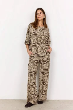 Superblød t-shirt med zebramønster | Cellbes