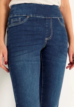 Superkomfortable ankeljeans i denim Elin