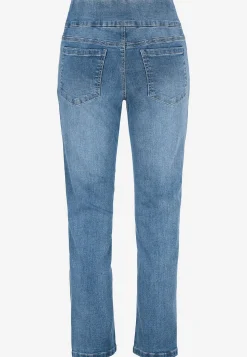 Superkomfortable ankeljeans i denim Elin