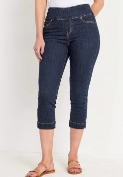 Superkomfortable caprijeggings i denim Elin