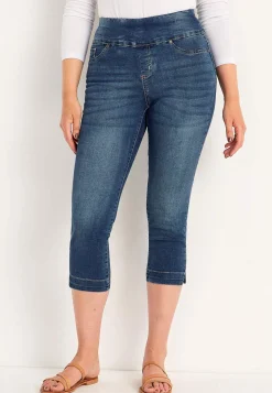 Superkomfortable caprijeggings i denim Elin