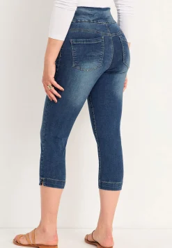 Superkomfortable caprijeggings i denim Elin