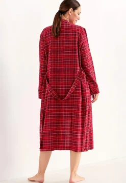 Ternet morgenkåbe i flonel | Cellbes