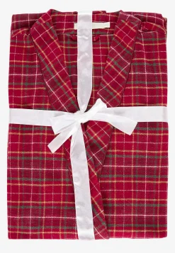 Ternet morgenkåbe i flonel | Cellbes