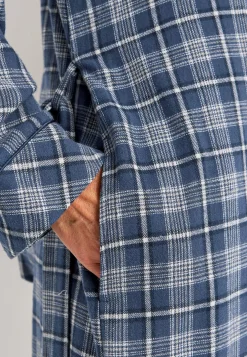 Ternet morgenkåbe i flonel | Cellbes