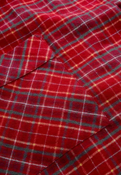 Ternet morgenkåbe i flonel