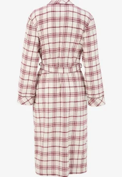 Ternet morgenkåbe i flonel