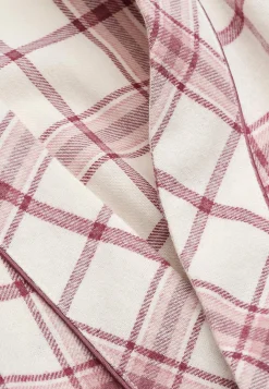 Ternet morgenkåbe i flonel