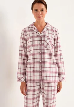 Ternet pyjamas i flonel