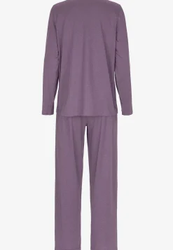 To-delt pyjamas med blondekant