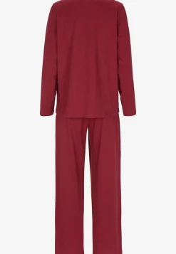 To-delt pyjamas med blondekant