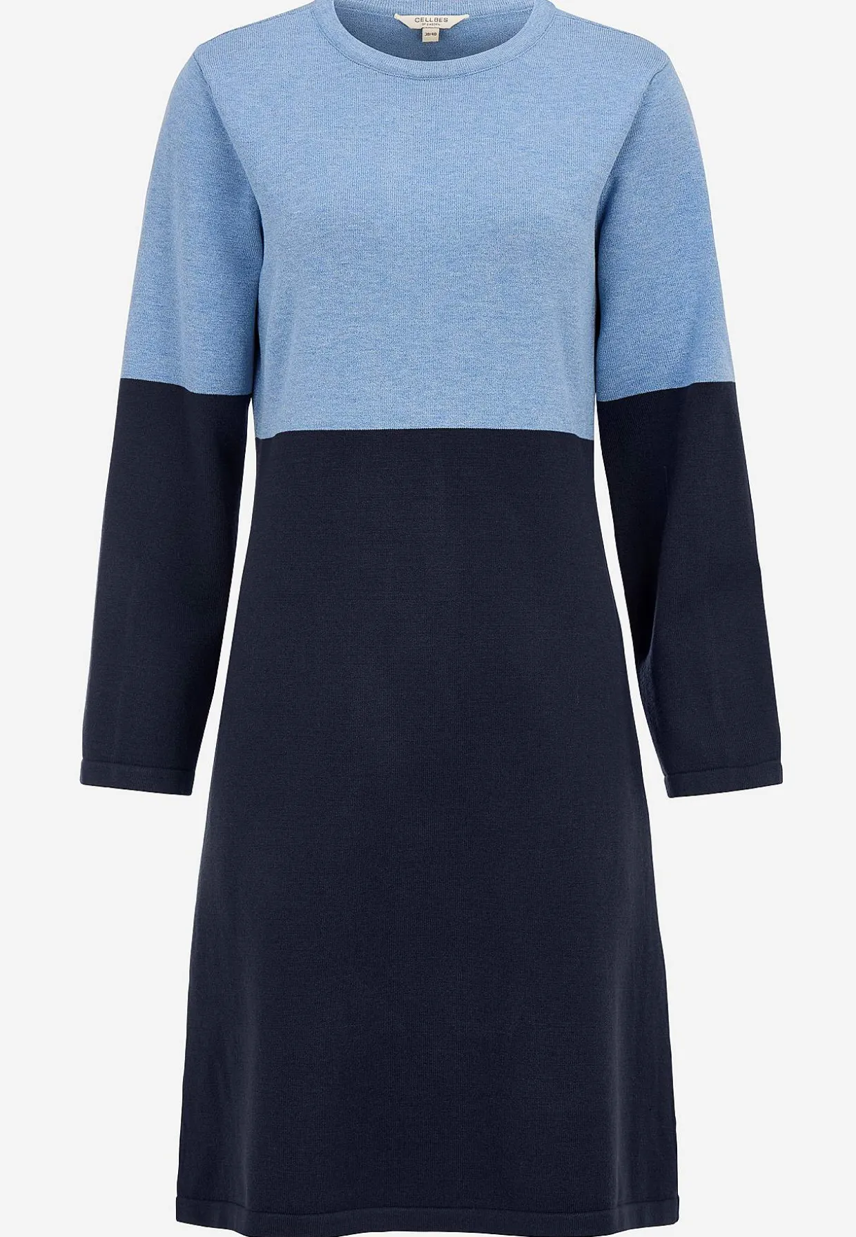 Tofarvet, fintstrikket kjole