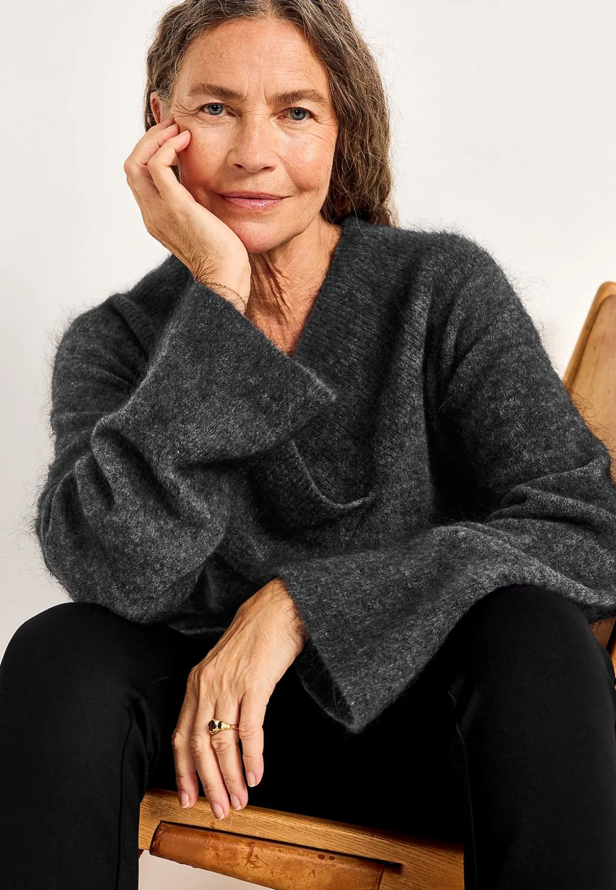 Trøje Premium i mohair- og uldblanding | Cellbes