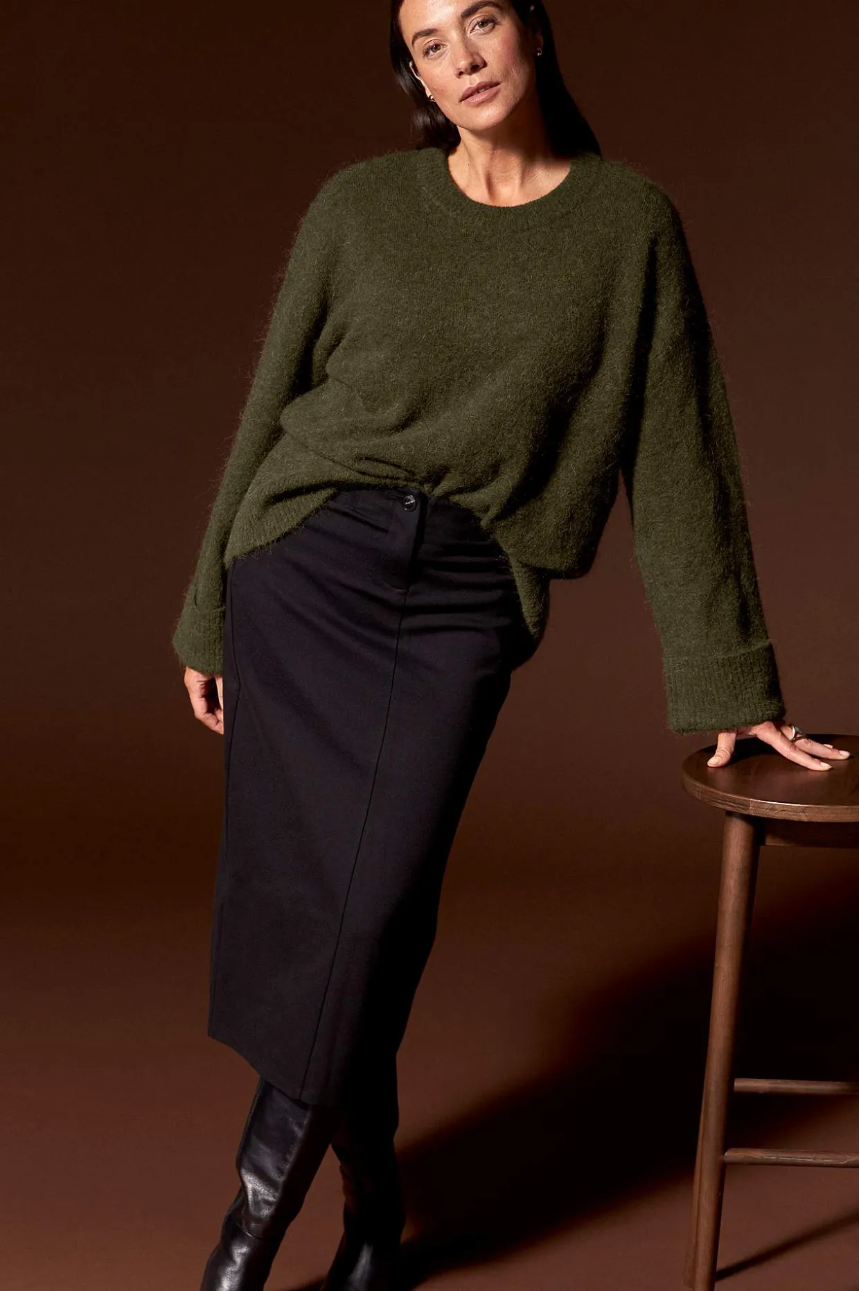 Trøje Premium i mohair- og uldblanding | Cellbes