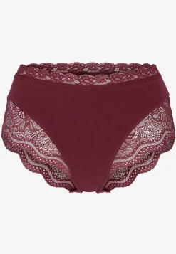 Trusse i bomuld med blondekant 3-pack