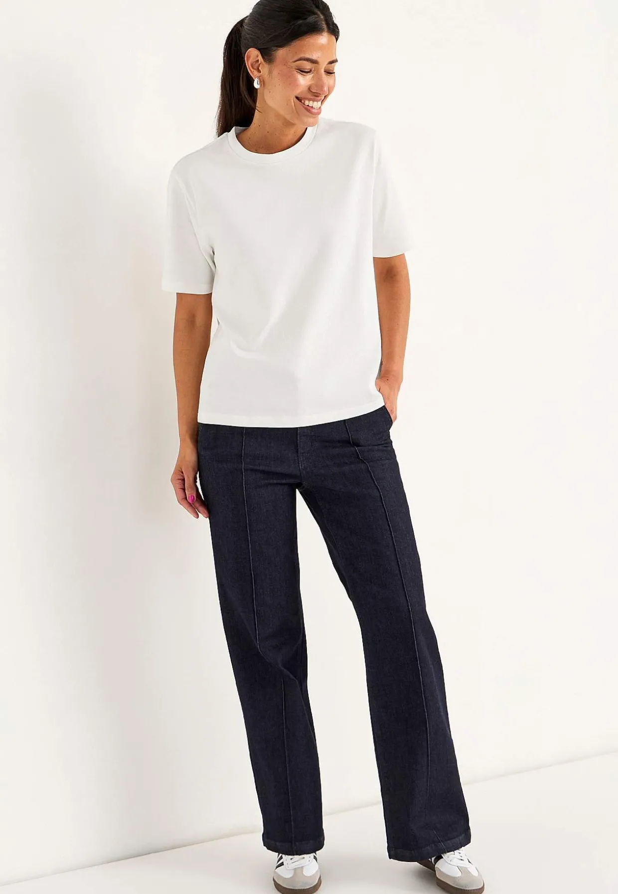 T-shirt i kraftig bomuldsjersey