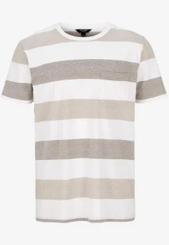 T-shirt med brede striber