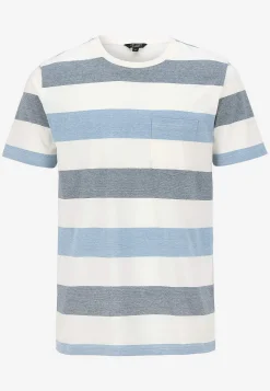 T-shirt med brede striber