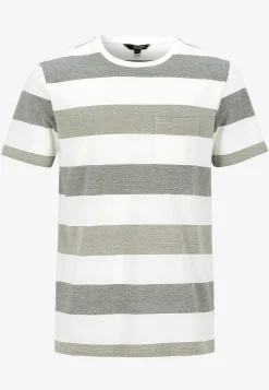 T-shirt med brede striber