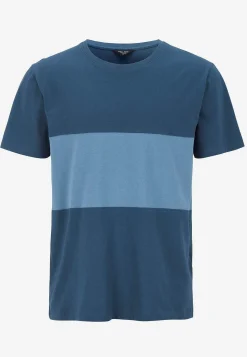 T-shirt med en bred stribe