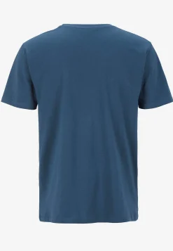 T-shirt med en bred stribe