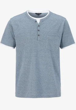 T-shirt med knapstolpe