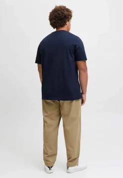 T-shirt med stort tryk ved fronten