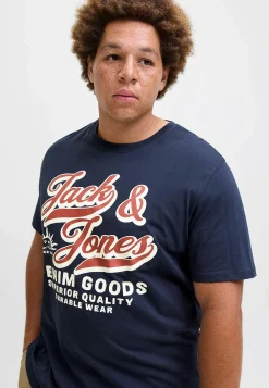 T-shirt med stort tryk ved fronten