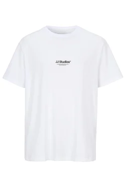 T-shirt med tryk ved fronten