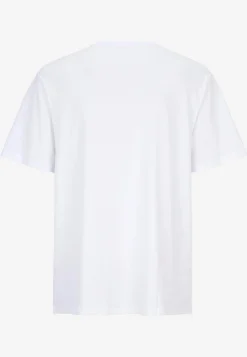 T-shirt med tryk ved fronten