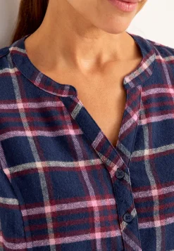 Tunika i flonel med lommer