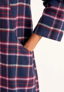 Tunika i flonel med lommer