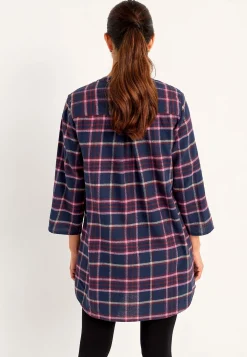 Tunika i flonel med lommer