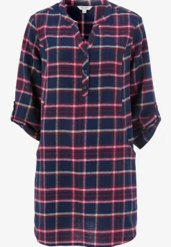 Tunika i flonel med lommer