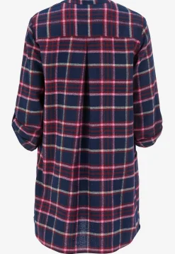 Tunika i flonel med lommer