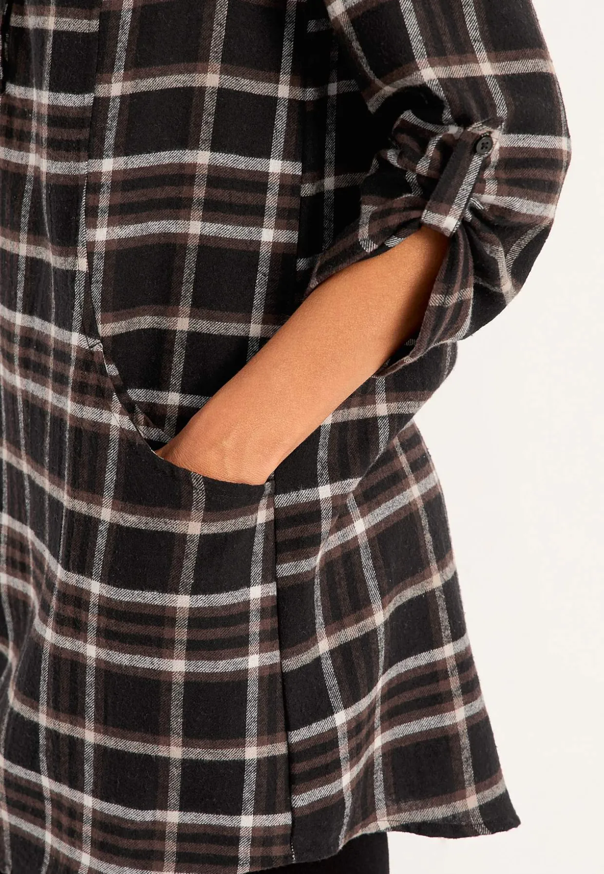 Tunika i flonel med lommer | Cellbes