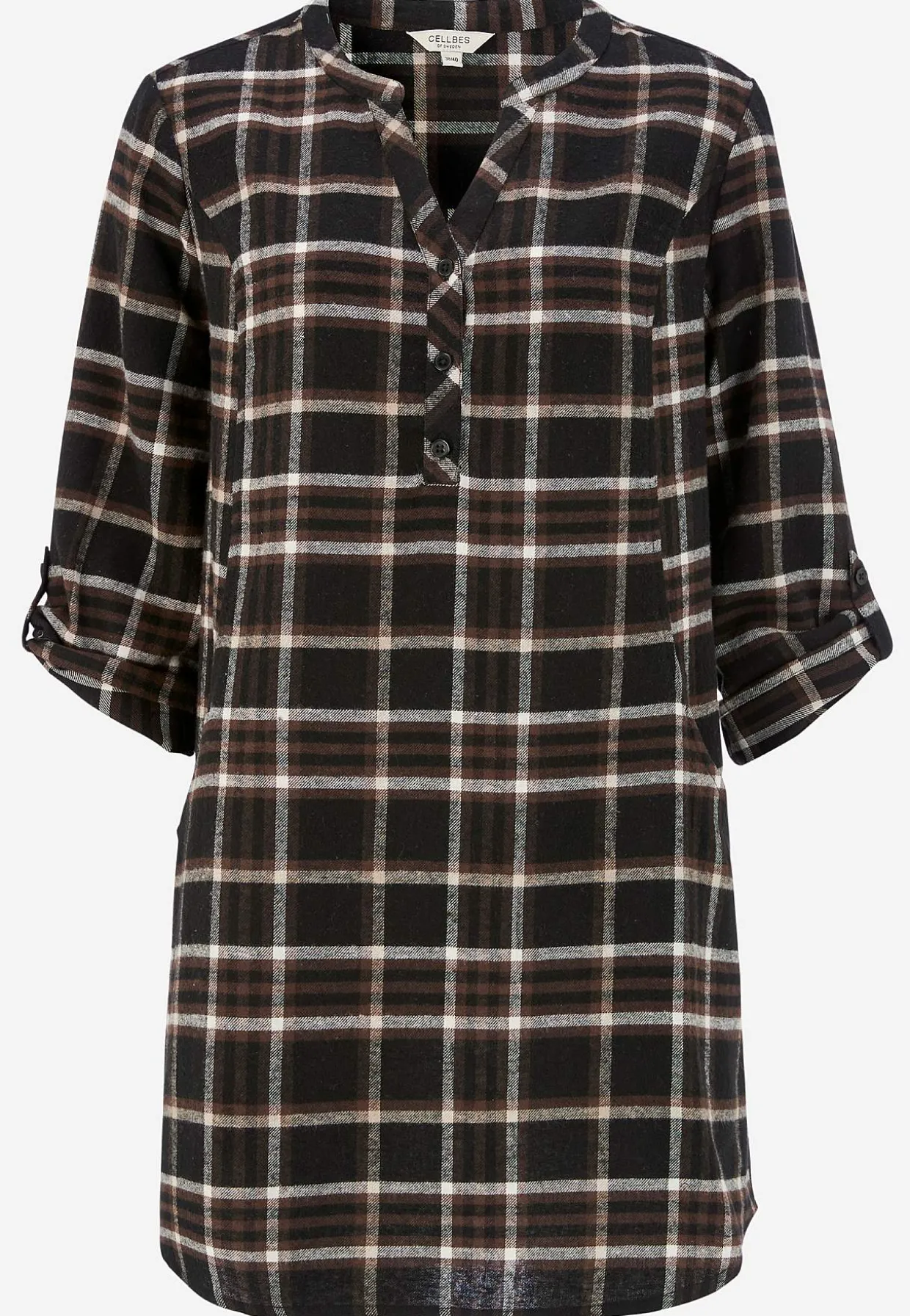 Tunika i flonel med lommer | Cellbes