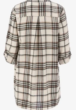 Tunika i flonel med lommer