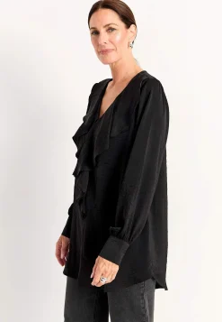 Tunika med flæsekrave