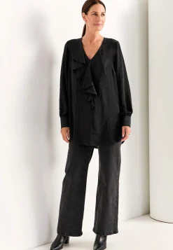 Tunika med flæsekrave