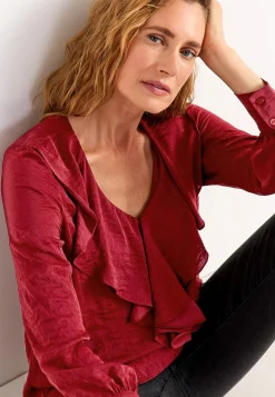 Tunika med flæsekrave