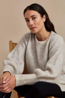 Tunika Premium i mohair- og uldblanding